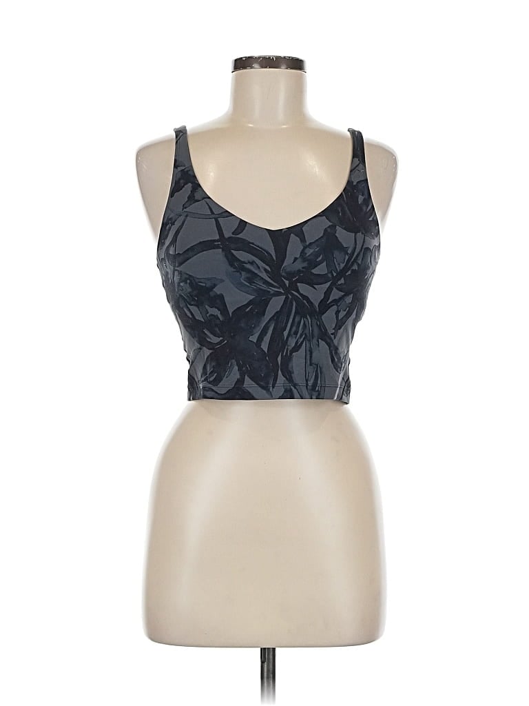 Pre-owned Lululemon Athletica Tank Top Black Halter Neckline Tops