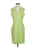 Spiegel Solid Green Casual Dress Size 4 - photo 1