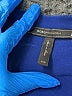 BCBGMAXAZRIA 100% Silk Blue Long Sleeve Silk Top Size XXS - photo 3