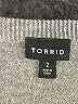 Torrid 100% Cotton Gray Cardigan Size 2X Plus (2) - photo 7