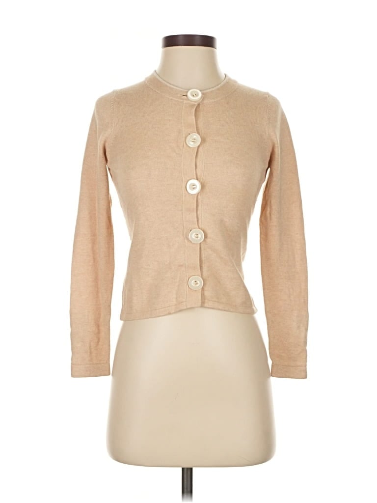 Pre-owned Tracy Reese Cardigan Sweater In Brown