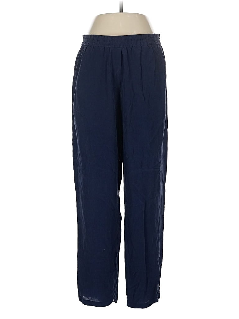 Pre-owned Babaton Silk Pants In Blue