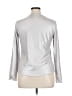 Jessica Simpson Metallic Silver Long Sleeve Blouse Size XL - photo 2