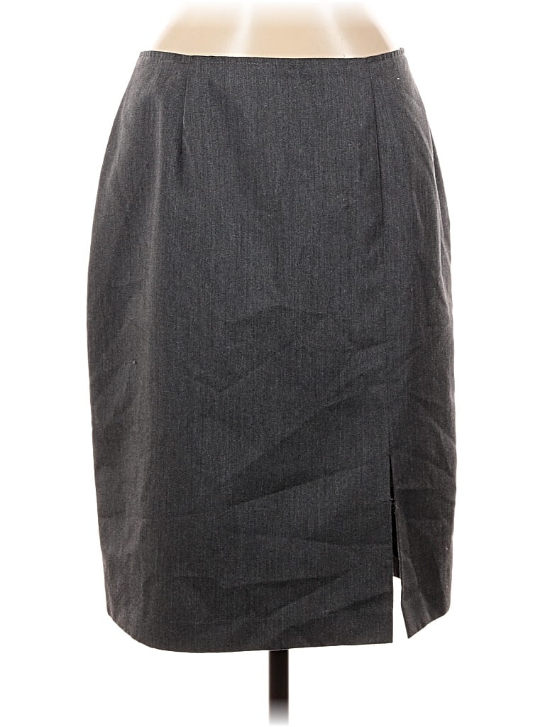 Pre-owned Dressbarn Formal Skirt In Gray