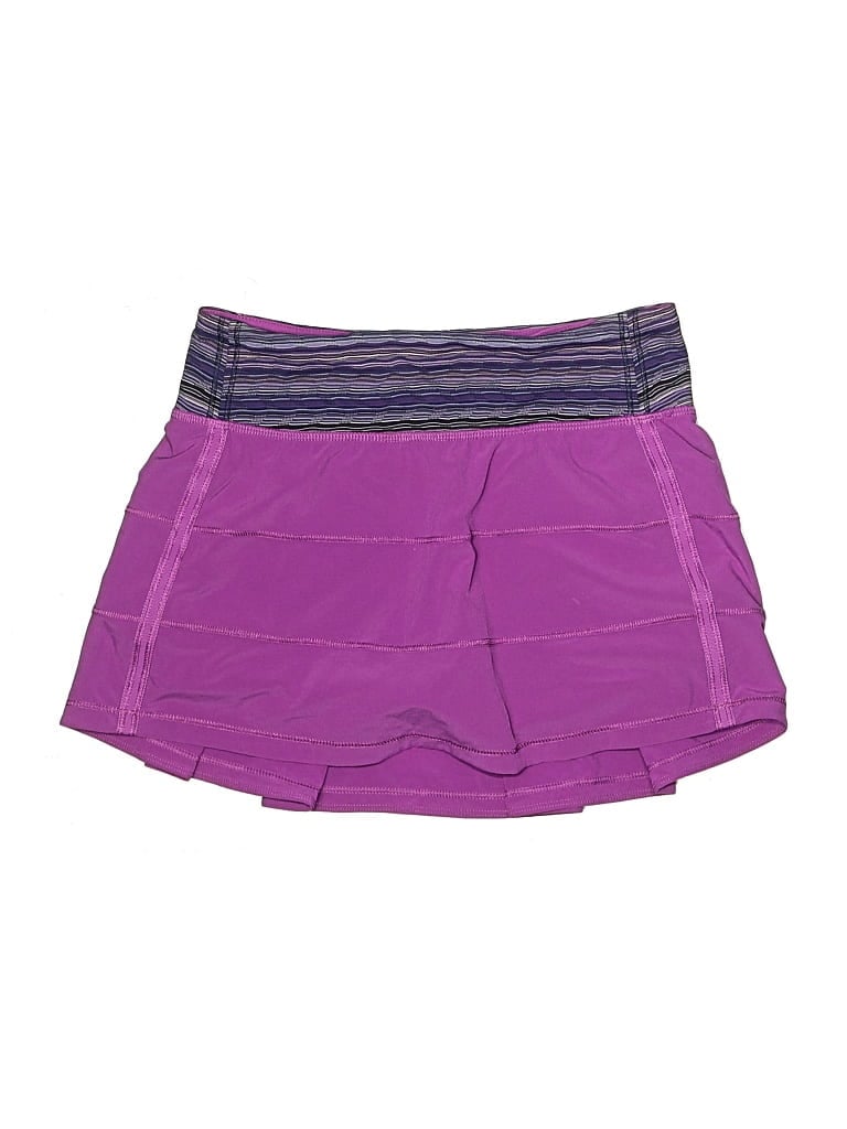Pre-owned Lululemon Athletica Active Skort In Purple