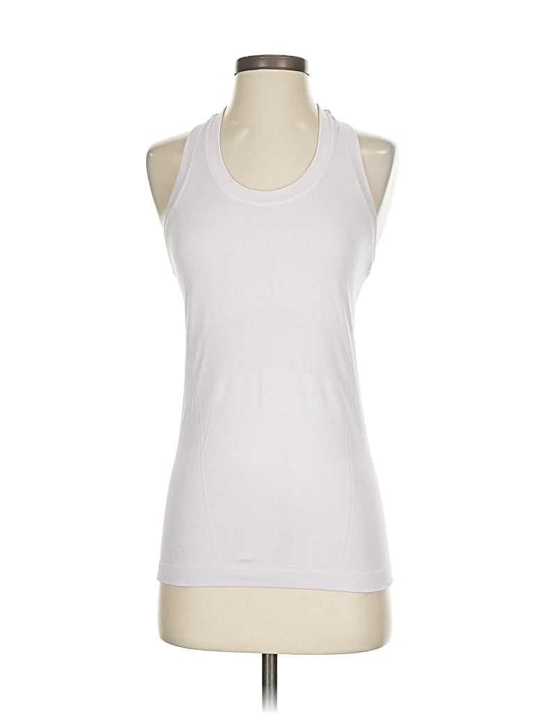 Pre-owned Athleta Active Tank Top In White