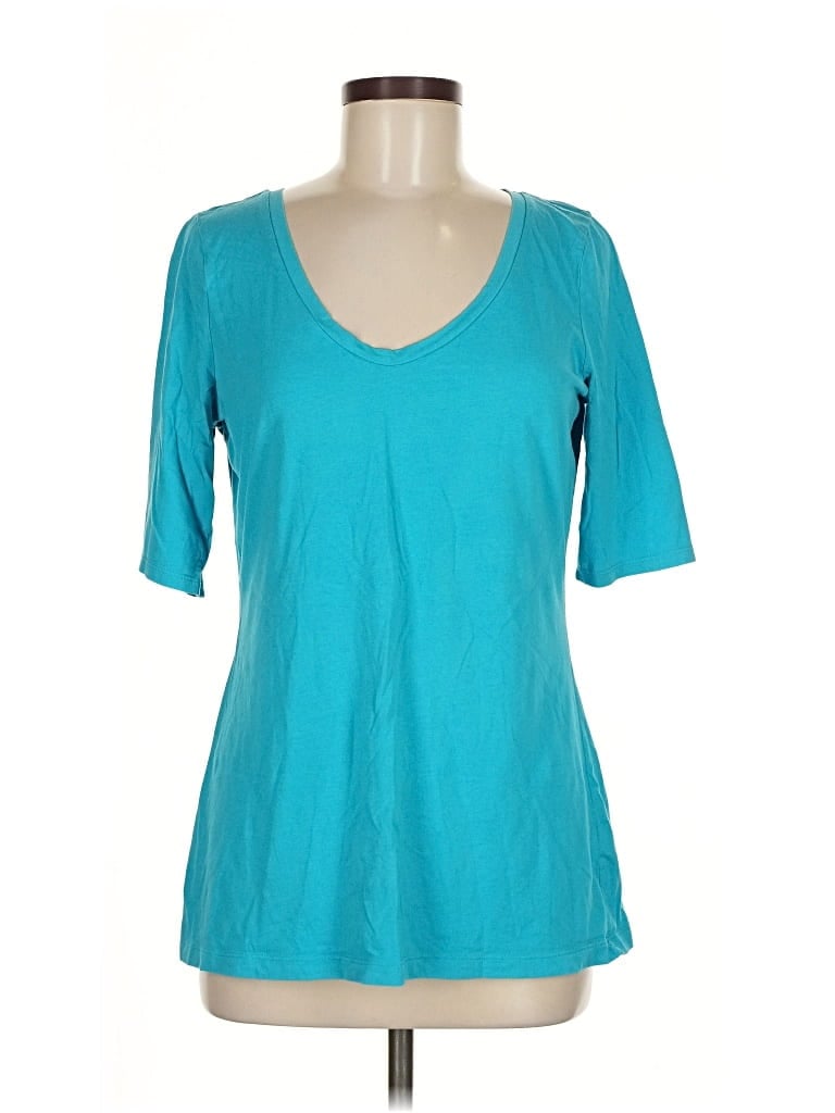 Pre-owned Banana Republic 3/4 Sleeve T-shirt In Blue