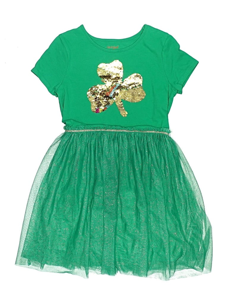 Pre-owned Cat & Jack Kids' Dress In Green