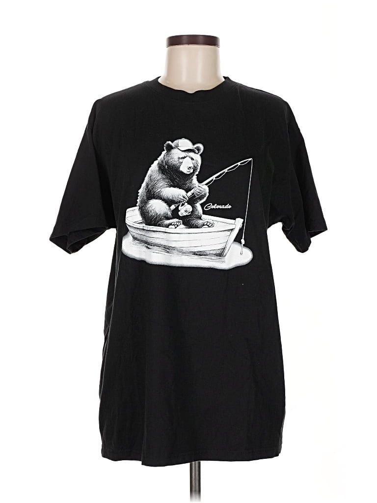 Pre-owned Assorted Brands Short Sleeve T-shirt In Black