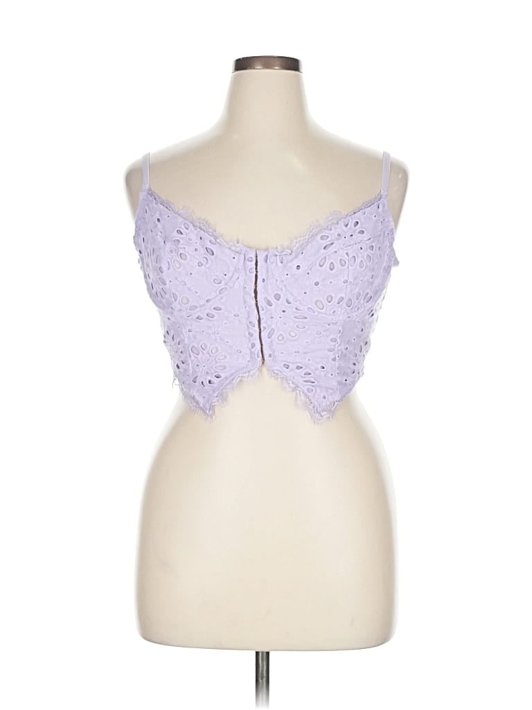 Pre-owned By Anthropologie Sleeveless Blouse In Purple