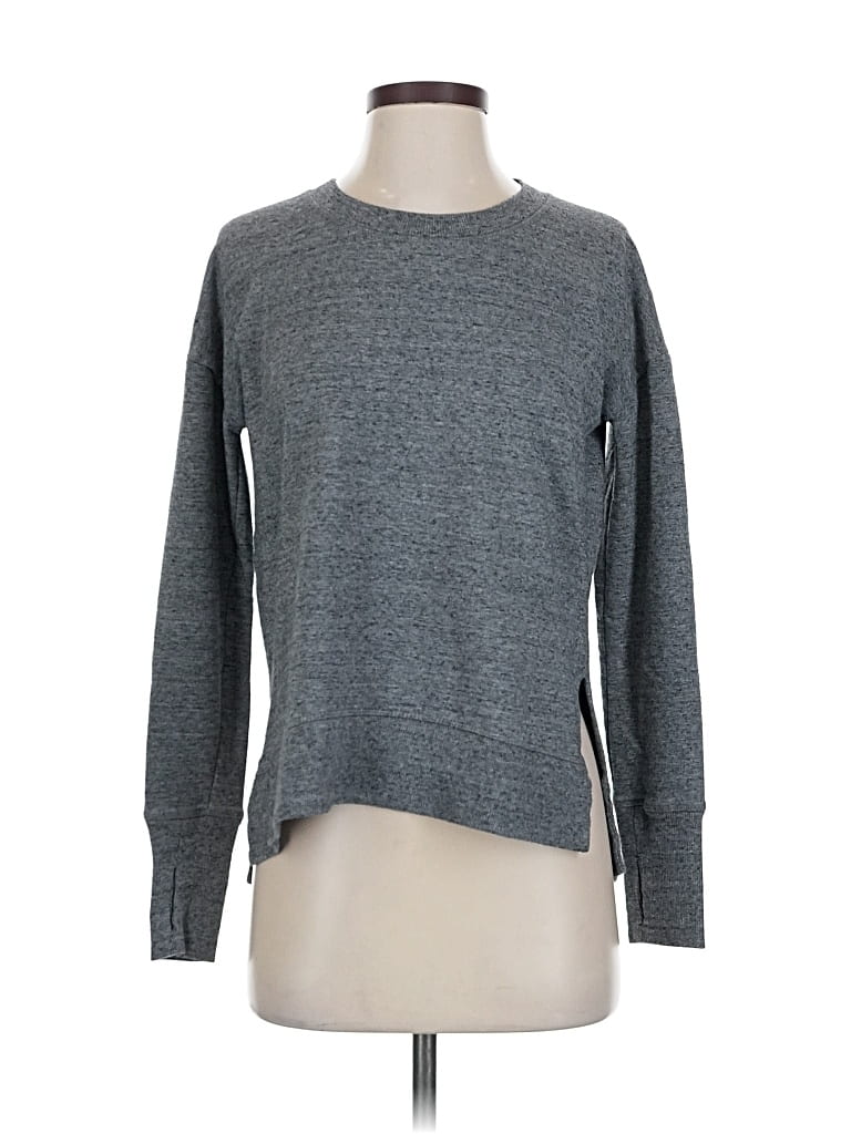 Pre-owned Athleta Pullover Sweater In Gray