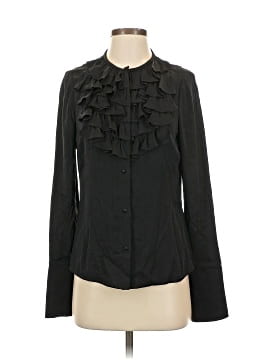 Alice + Olivia Long Sleeve Silk Top