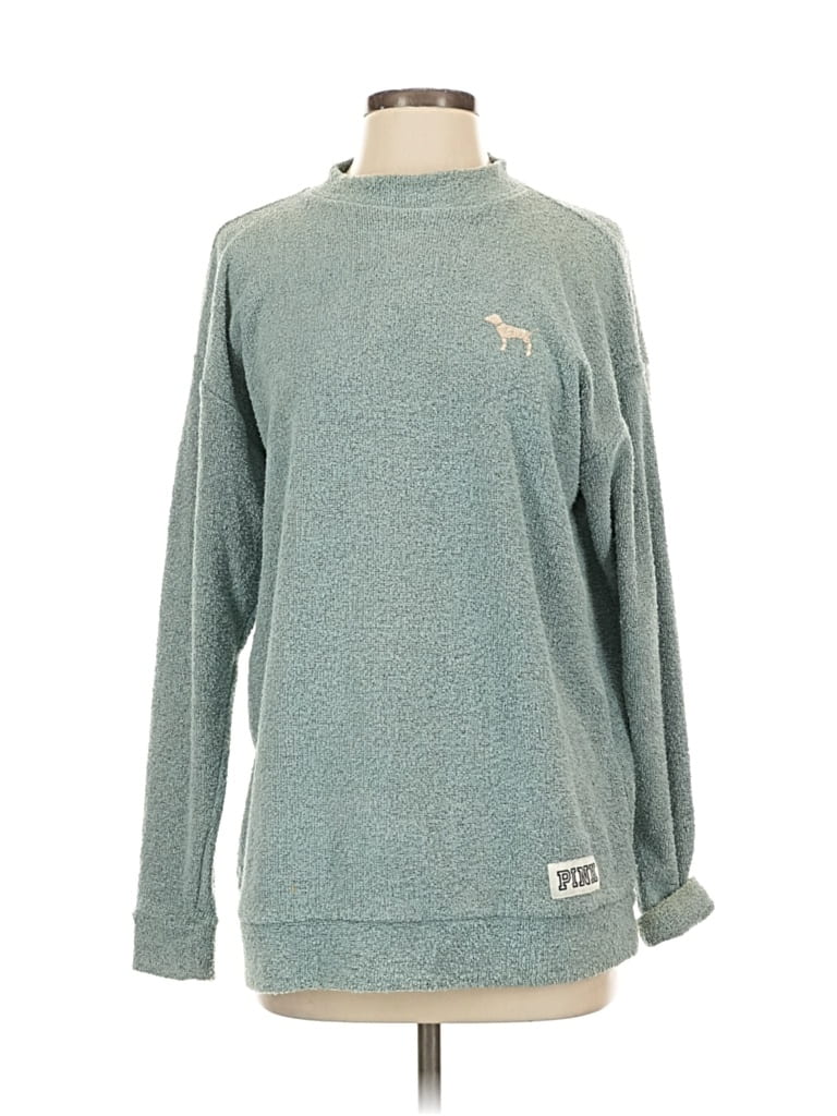 Pre-owned Victoria's Secret Pink Pullover Sweater In Blue