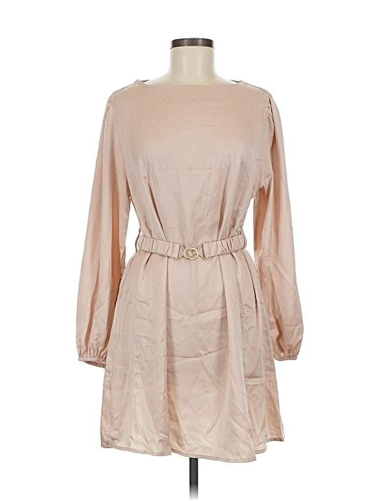 Pre-owned Unbranded Casual Dress In Brown