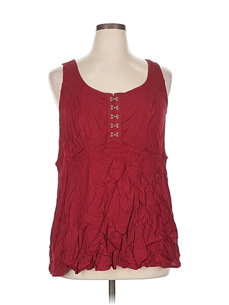 Torrid Sleeveless Blouse In Red