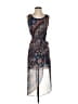Drew 100% Polyester Paisley Blue Casual Dress Size XS - photo 1