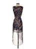 Drew 100% Polyester Paisley Blue Casual Dress Size XS - photo 2