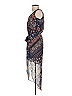 Drew 100% Polyester Paisley Blue Casual Dress Size XS - photo 5
