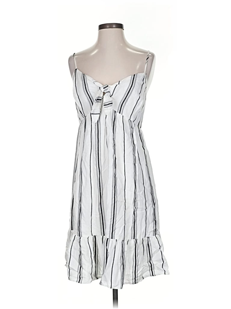 Pre-owned Lascana For Venus Casual Dress In White