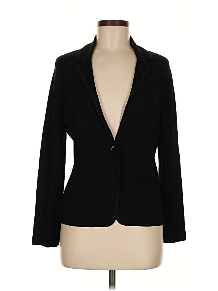 Pre-owned Jones New York Collection Cardigan Sweater In Black