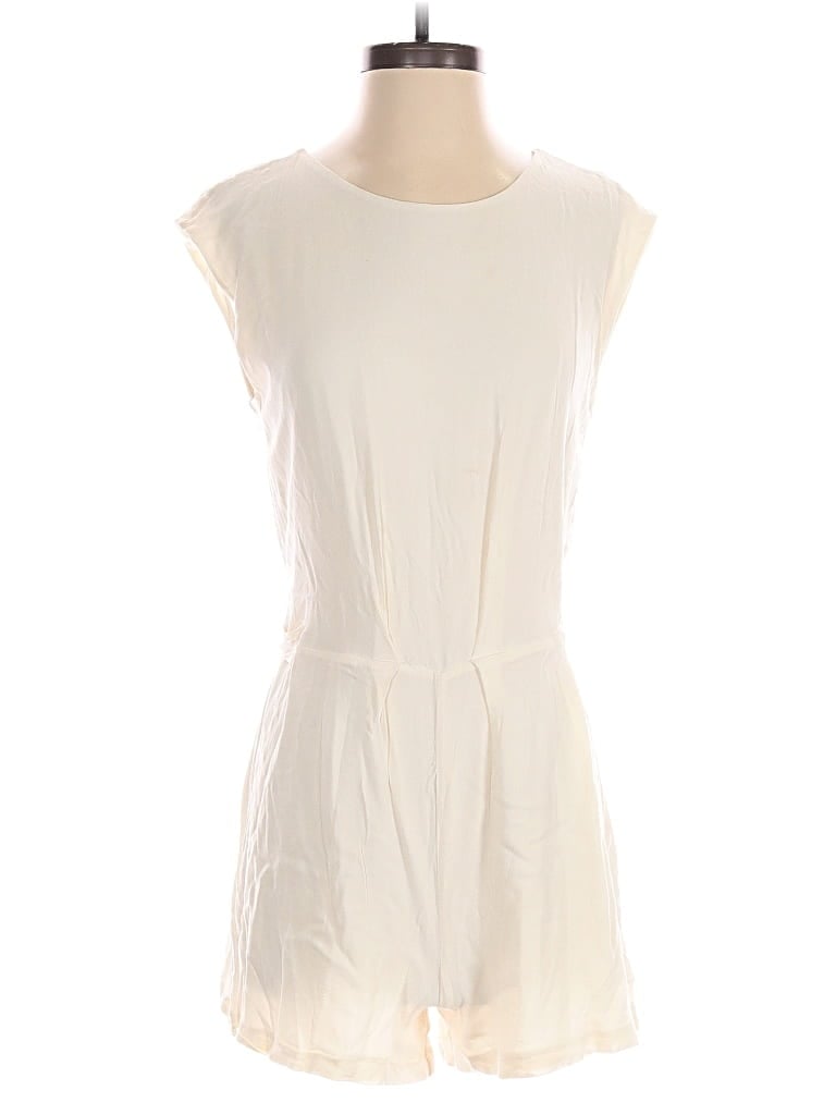 Pre-owned Zara Basic Romper In White