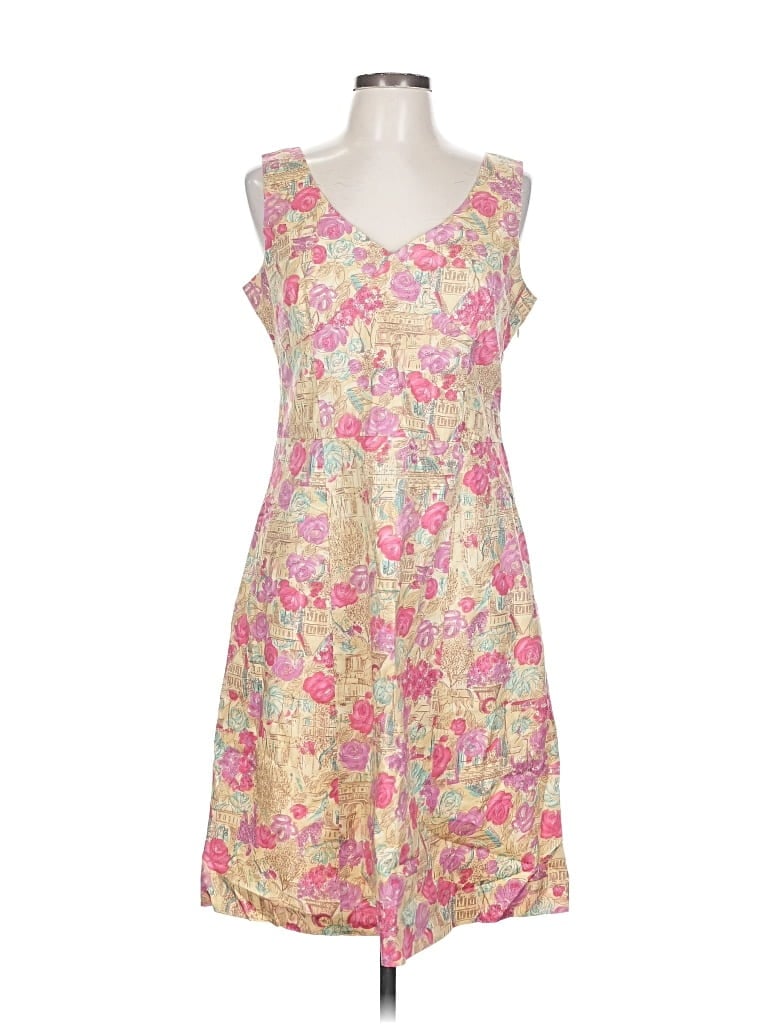 Pre-owned Garnet Hill Casual Dress In Yellow