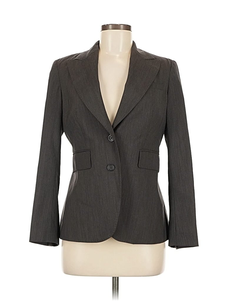 Pre-owned Banana Republic Wool Blazer Jacket In Gray