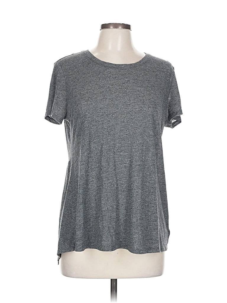 Pre-owned Athleta Short Sleeve T-shirt In Gray