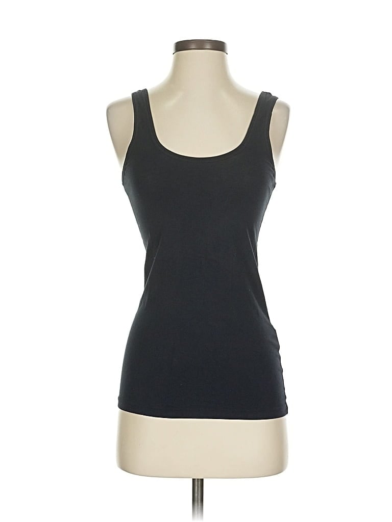 Pre-owned Theory Tank Top Black Strapless Neckline Tops