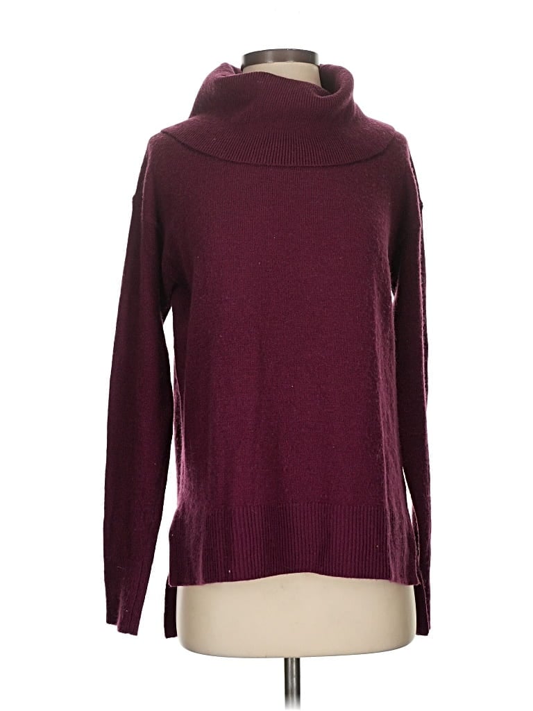 Pre-owned Banana Republic Factory Store Turtleneck Sweater In Purple