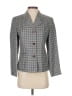 Morgan Taylor Checkered-gingham Gray Blazer Size 2 - photo 1