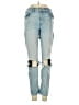 Express Color Block Blue Jeans Size 2S - photo 1