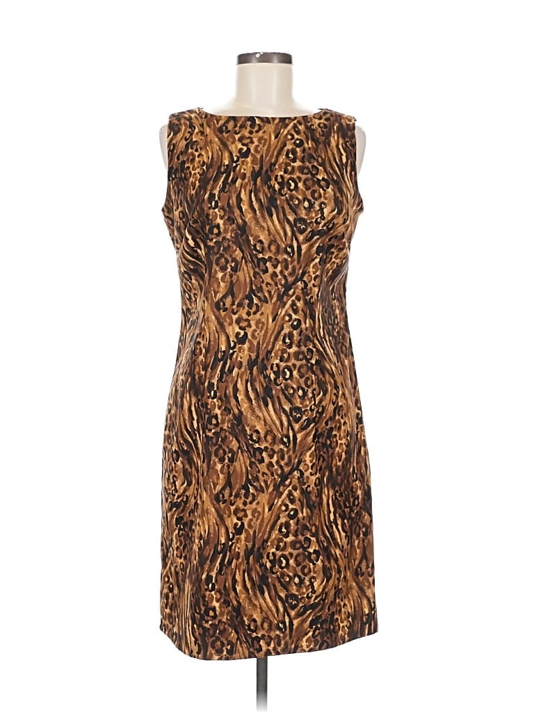 Pre-owned Julian Taylor Cocktail Dress In Brown