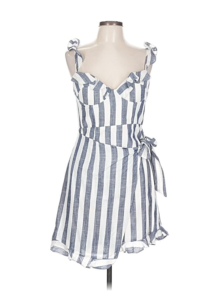 Pre-owned Saints + Secrets Casual Dress In Blue