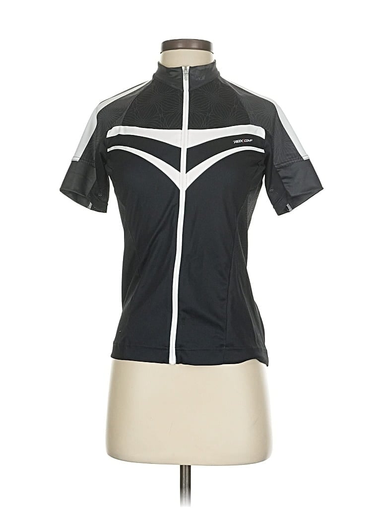 Pre-owned Rbx Short Sleeve Top Black Mock Neckline Tops