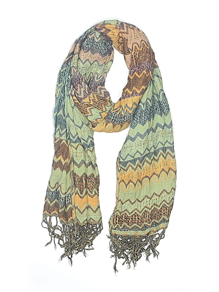Pre-owned Collection Eighteen Scarf In Green