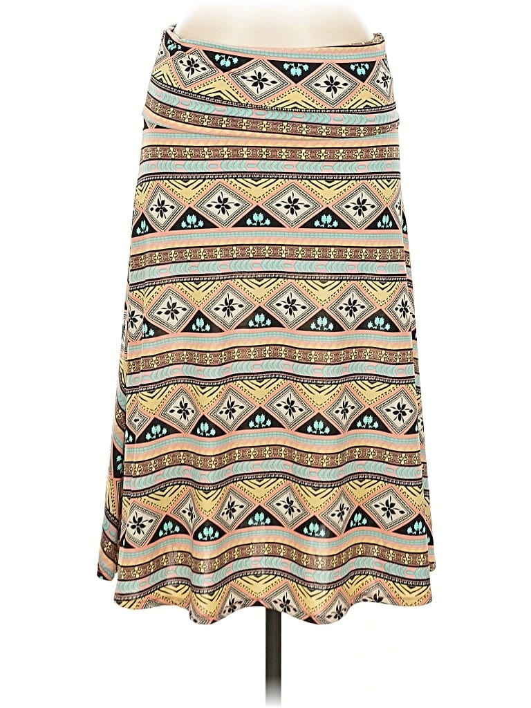 Pre-owned Lularoe Casual Skirt In Yellow