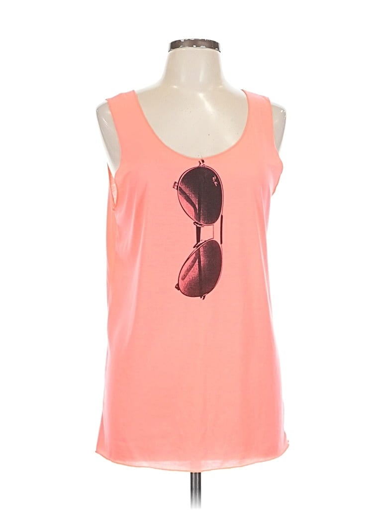 Pre-owned Assorted Brands Tank Top Pink Strapless Neckline Tops