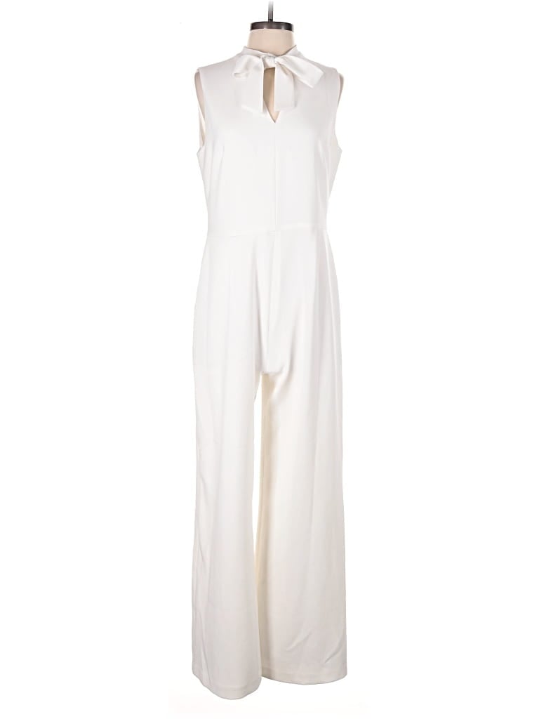 Pre-owned Maggy London Jumpsuit In White