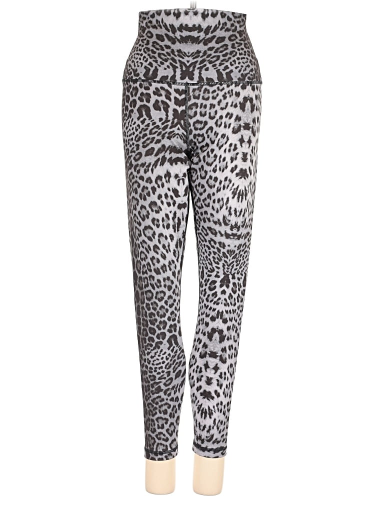 Pre-owned Yogalicious Leggings In Silver
