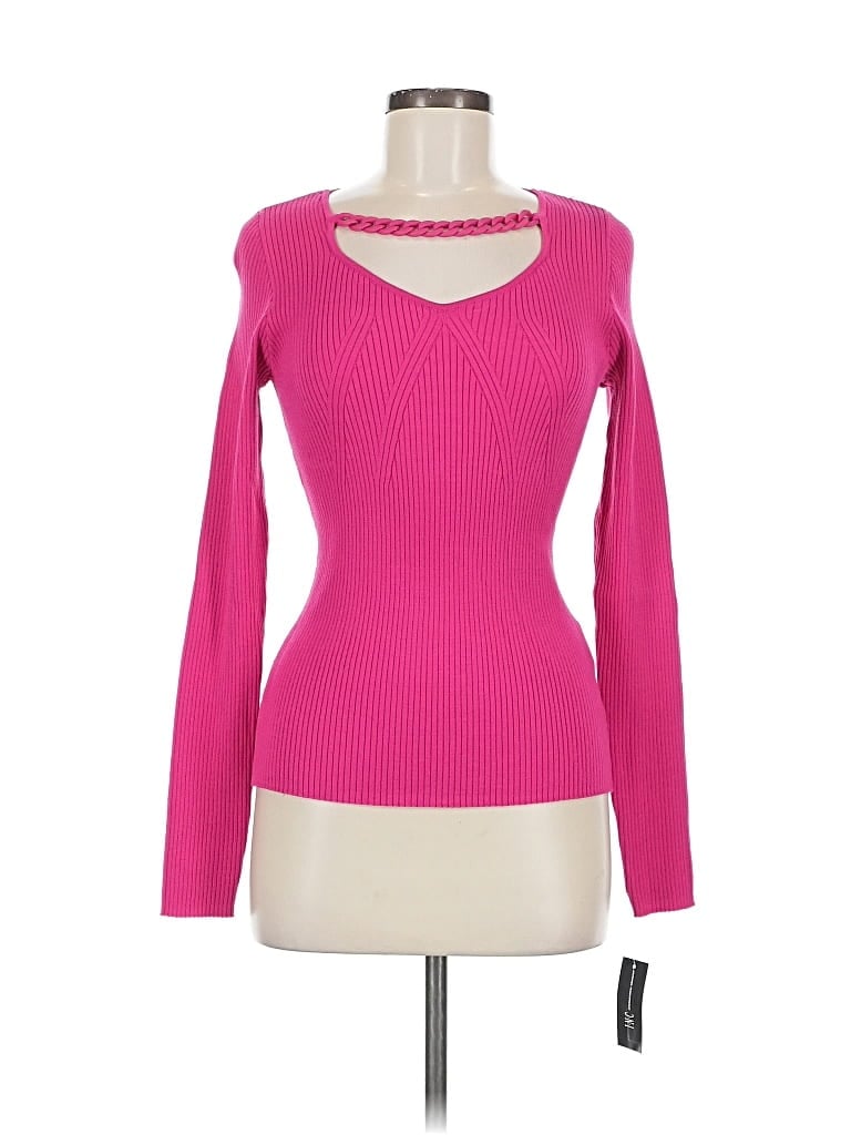 Inc International Concepts Long Sleeve Top Pink Keyhole Neckline Tops