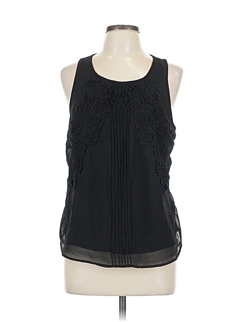 Pre-owned Lc Lauren Conrad Sleeveless Blouse In Black