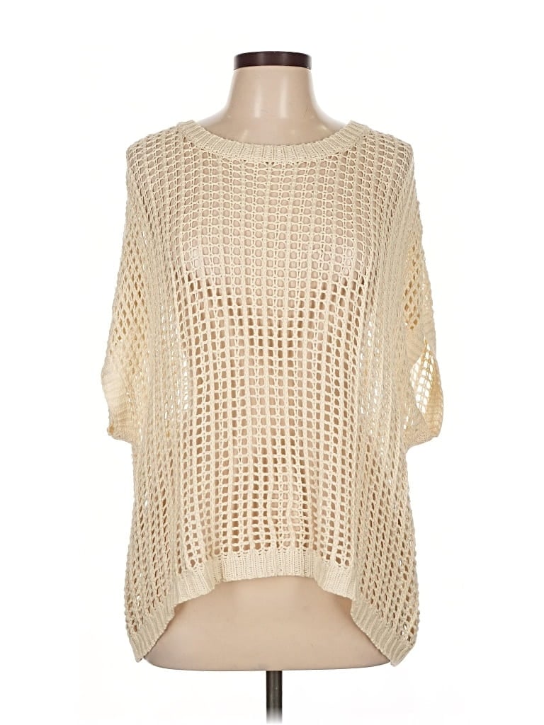 Pre-owned Unbranded Pullover Sweater In White