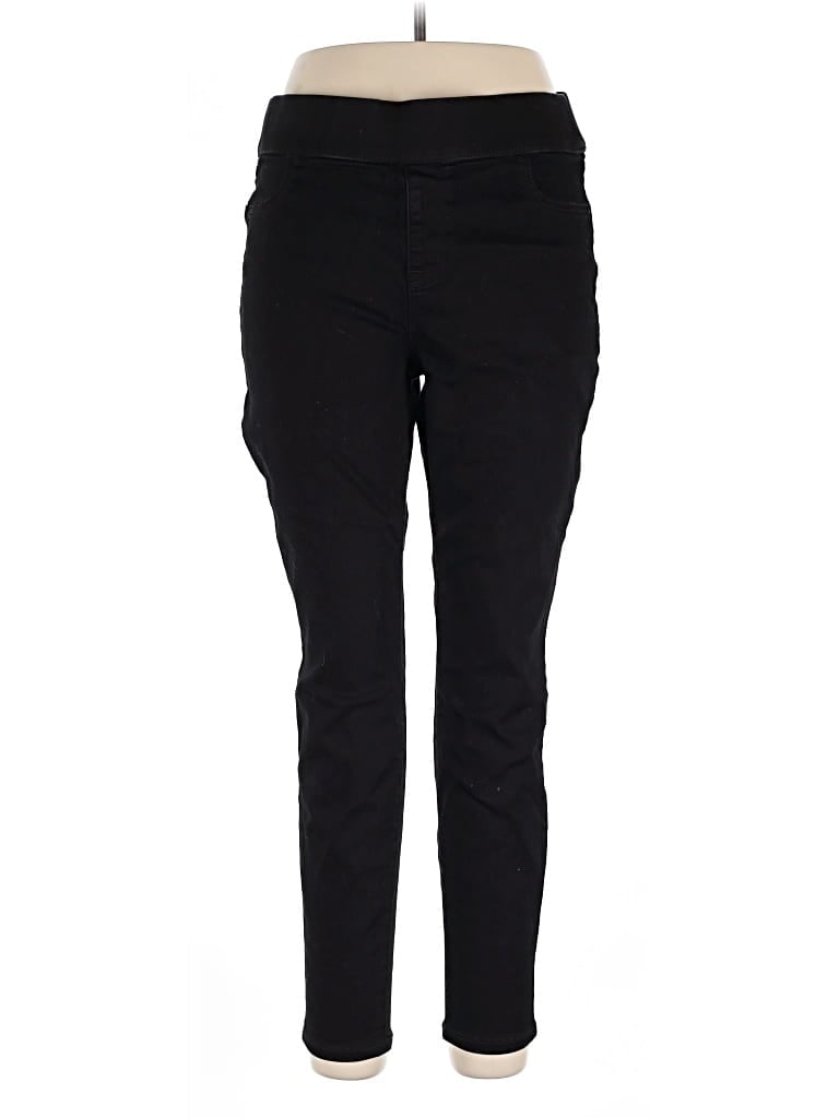 Pre-owned Lane Bryant Cargo Pants In Black