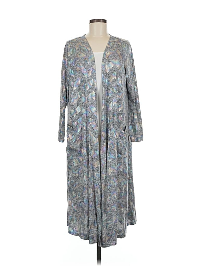 Pre-owned Lularoe Cardigan Sweater In Gray