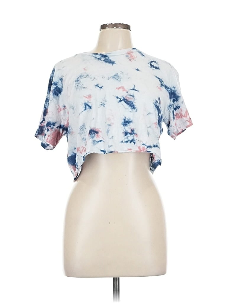 Pre-owned Garage Short Sleeve Turtleneck In Blue