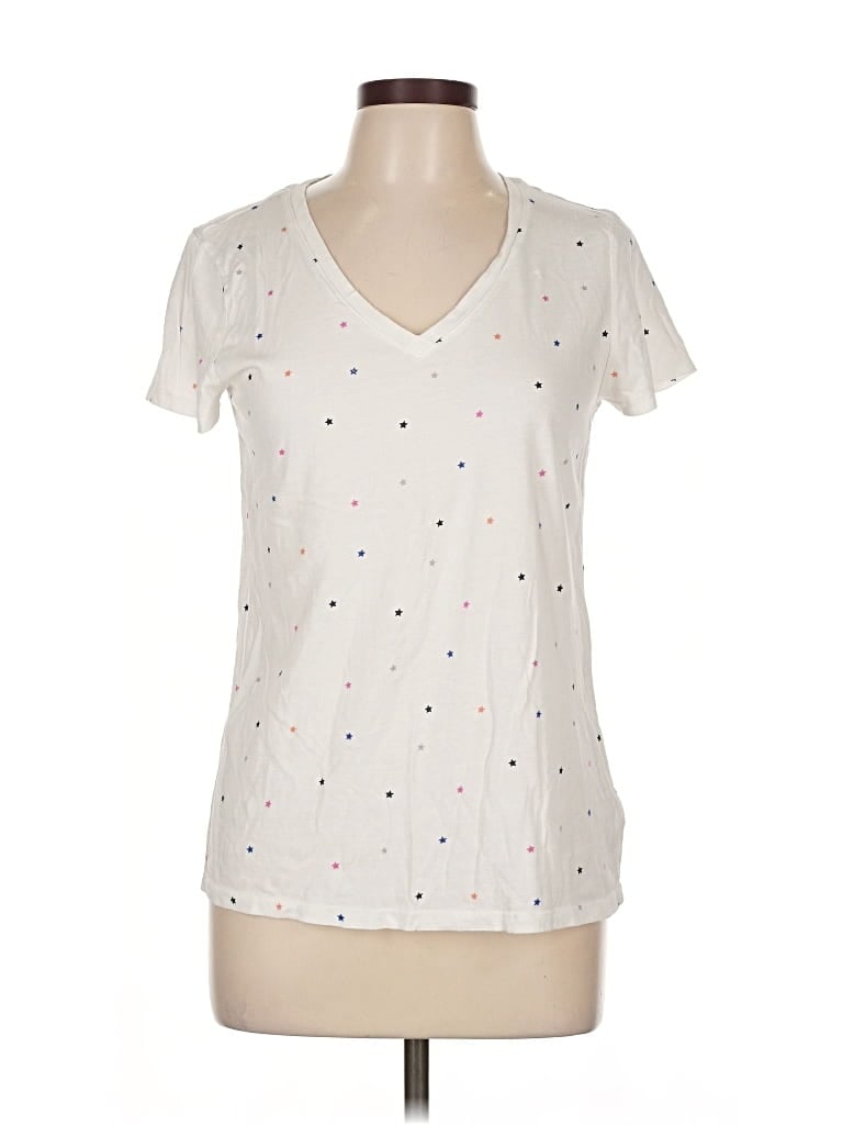 Pre-owned Gap Short Sleeve T-shirt In White