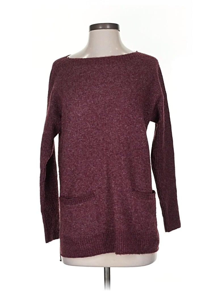 Pre-owned Abercrombie & Fitch Pullover Sweater In Burgundy