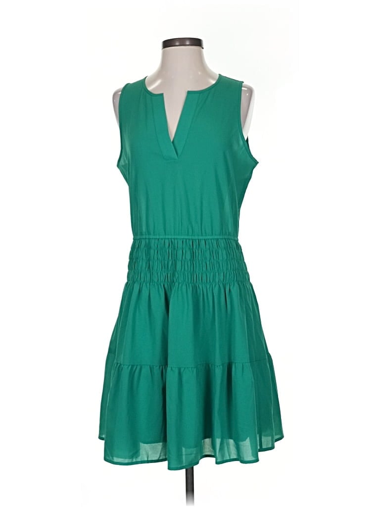 Pre-owned J.crew Factory Store Casual Dress In Green