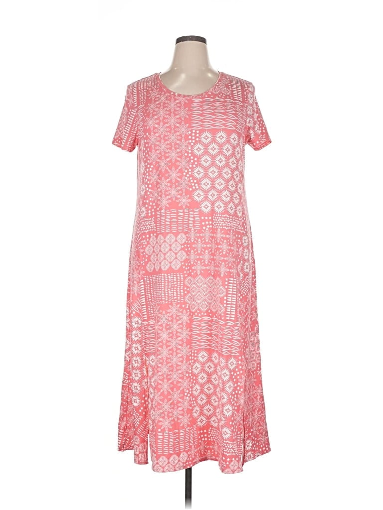 Pre-owned Cuddl Duds Casual Dress In Pink